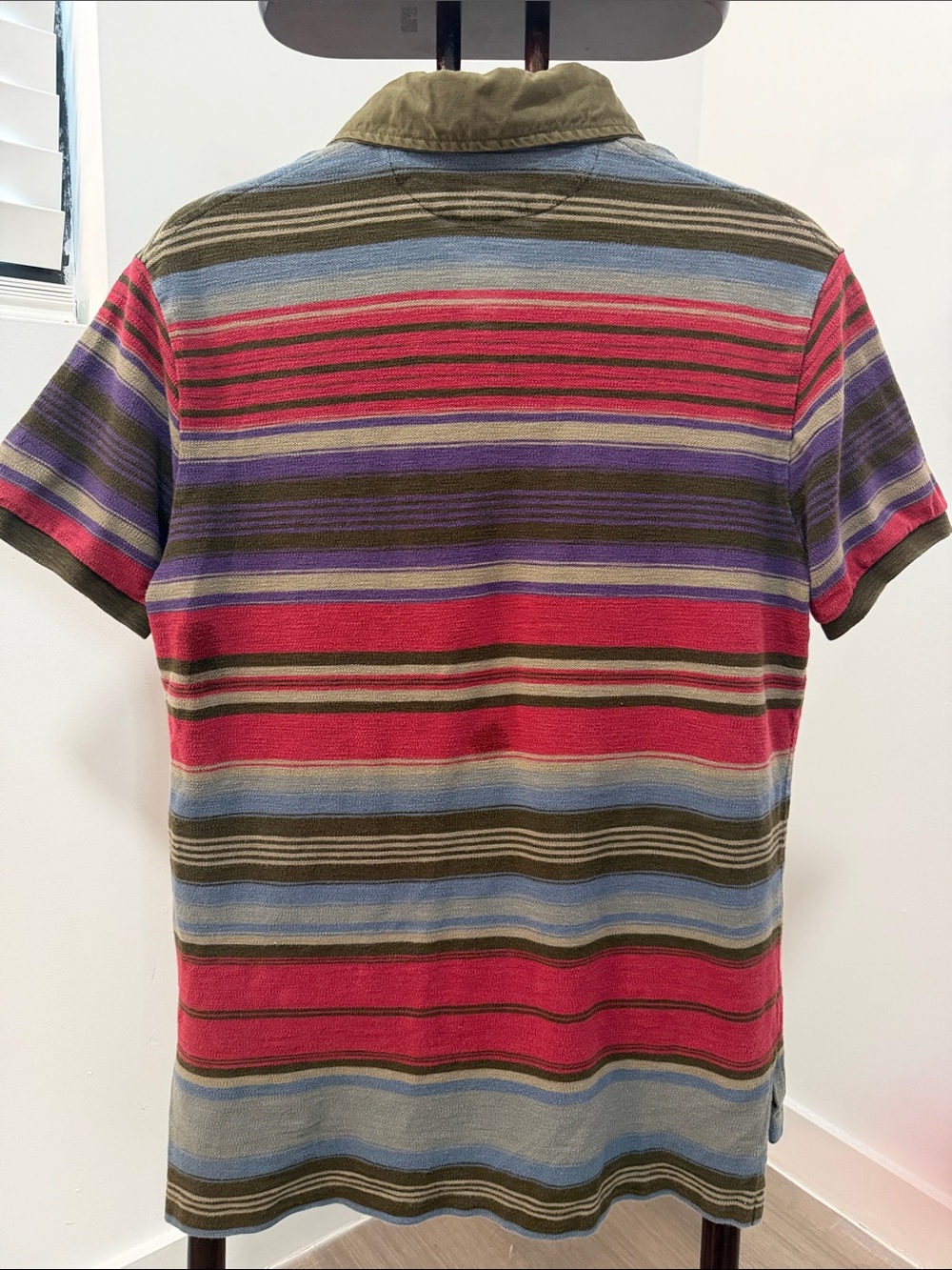 Vintage Ralph Lauren Silver Label Custom Fit Striped Polo.  Sz M - Picture 4 of 8